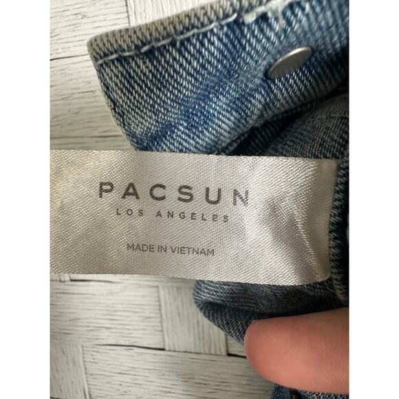 PacSun women’s jeans, high waisted patchwork cargo barrel cut packets streetwear - Picture 4 of 10